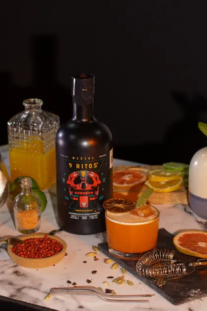 Ritual 3 cocktail made with Mezcal 9 Ritos